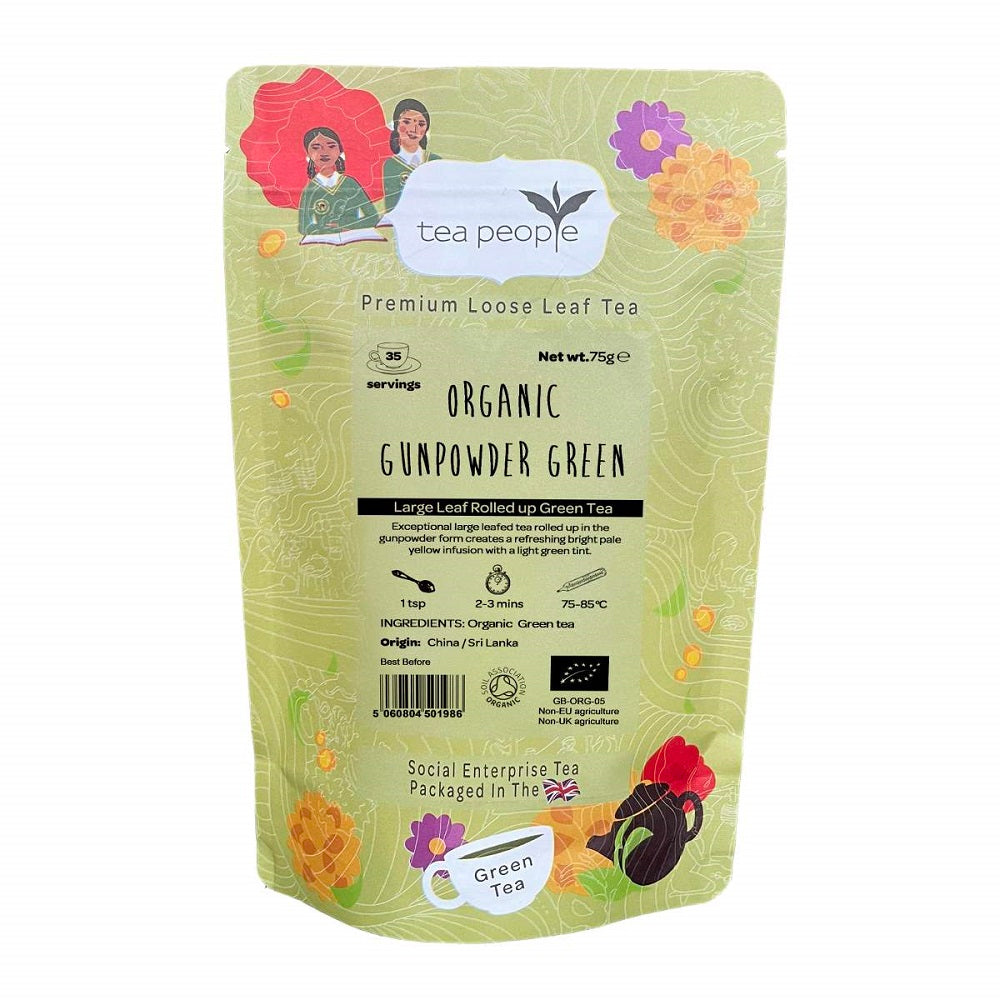 The Tea People Organic Gunpowder Green Loose Leaf Tea