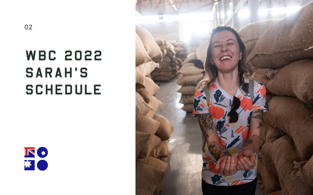 Our 2022 World Barista Championship - Sarah's Schedule in Melbourne