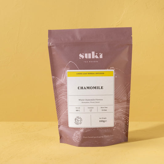 Bag of loose leaf chamomile tea 100g 