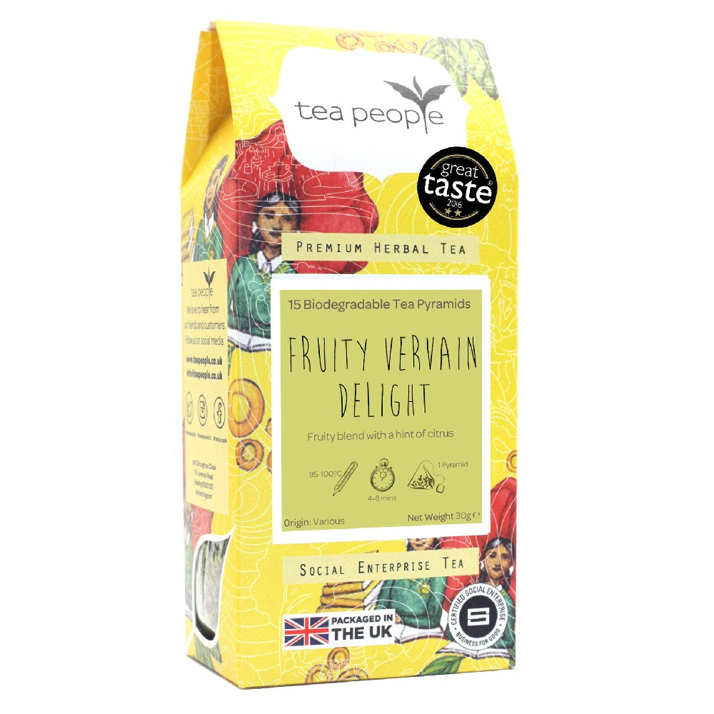 The Tea People Fruity Vervain Delight Pyramid Tea Bag