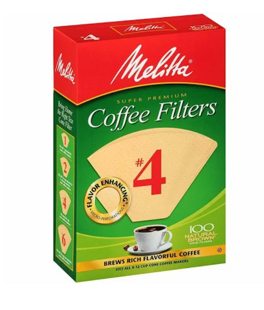 Melitta 4 Natural Coffee Filters Bailies Coffee Roasters
