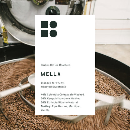 Mella 250g - Bailies Coffee Roasters, Coffee beans, roasted in Belfast, local roastery creating speciality coffee