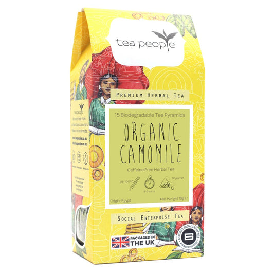 The Tea People Organic Camomile Pyramid Tea Bag
