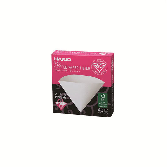 Hario V60 Bleached Filter Papers 01 Cup